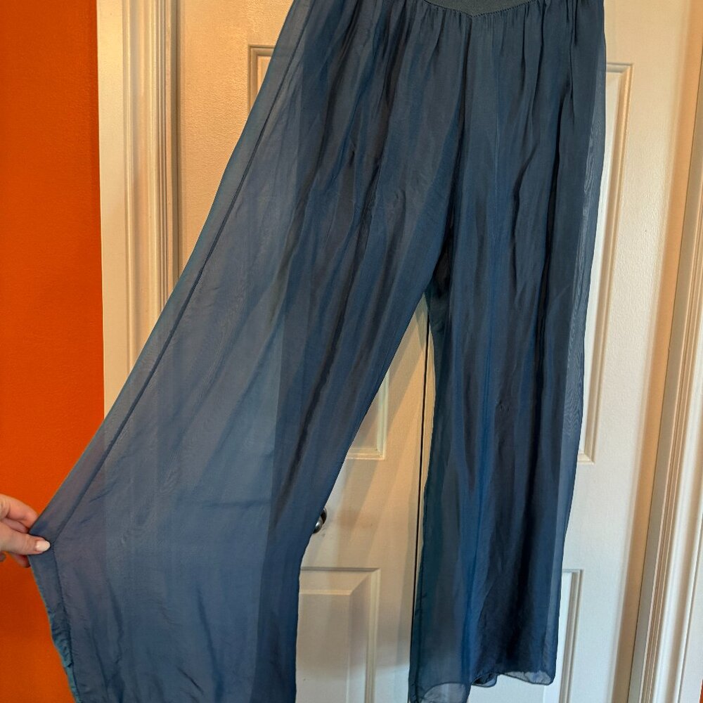 NWTs MADE IN ITALY LOLA Silk Blend Pants